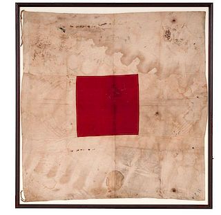 Signal Flags Belonging to Charles P. Eaton, 12th Maine Volunteers & Signal Corps 