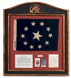 11-Star Flag Taken from the Blockade Runner Ivanhoe by Lt. J.C. Watson, July 6, 1864 