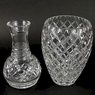 Lot of Two (2) Cut Crystal Table Top Items