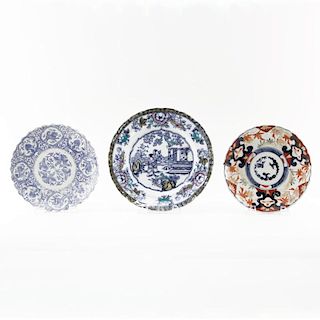 Grouping of Three (3) Asian Porcelain Plates