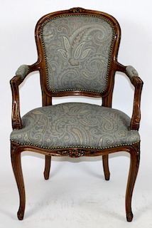 Louis XV armchair in walnut