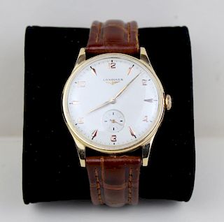 Longines vintage men's 18kt watch
