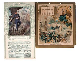 Chromolithograph Advertising Calendars Featuring Farragut, 1894 & 1919 