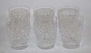 Set of 6 Waterford Lismore glasses