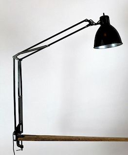 Vintage Arma clamp desk lamp.
