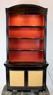 David Easton For Henredon open bookcase cabinet