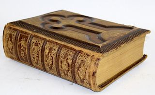 1875 Leather bound Catholic Bible