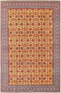 Antique Persian Tabriz Lotto Design Rug 11 ft x 7 ft 4 in (3.35 m x 2.24 m)