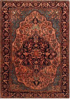Antique Persian Sarouk Farahan Rug 6 ft 4 in x 4 ft 4 in (1.93 m x 1.32 m)