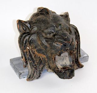 Antique Cast iron lion head fountain head