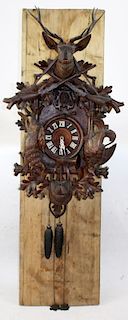Large scale Black Forest German Cuckoo clock