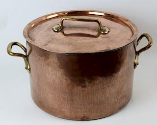 French E. Dehillerin Paris copper pot with lid