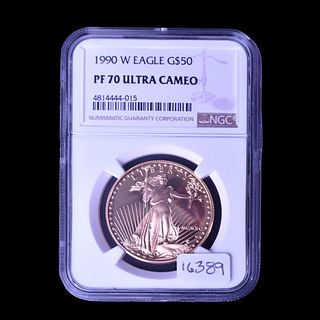 1990-W $50 Gold Eagle Coin