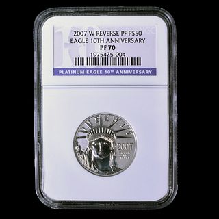 2007-W $50 1/2 Oz. .9995 Platinum Eagle Coin