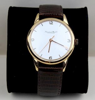 Vintage IWC Schaffhausen 18kt gold watch