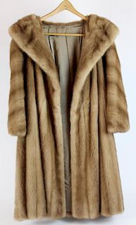 Red Mink 3/4 length coat