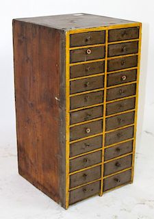 Antique French collector's cabinet