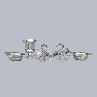 Five Vintage Sterling Silver Tableware