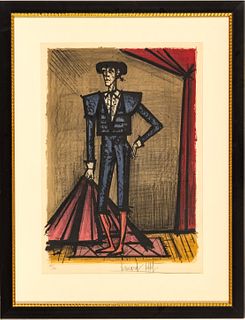 Bernard Buffet (French, 1928-1999) Lithograph In Colors, On Wove Paper  1966, Torero, H 27.25'' W 19.5''