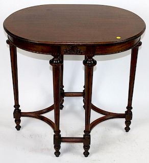 Louis XVI style oval side table