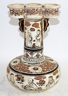 Chinese glazed terra cotta vase