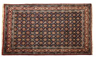 Persian Varamin Handwoven Wool Rug, C. 2000, W 6' 6", L 9' 6"