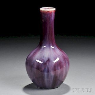 Purple-glazed Bottle Vase