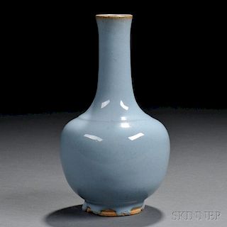 Sky Blue-glazed  Bottle Vase
