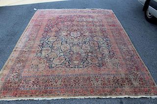 Large and Finely Woven Antique Kirman