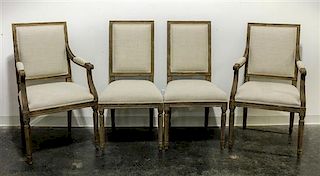 * A Set of Eight Restoration Hardware Dining Chairs. Height 39 3/4 inches.