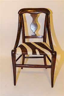 An English Oak Child's Chair Height 22 1/4 inches.