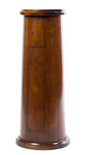 An American Oak Pedestal Height 41 1/2 inches.