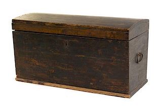 An American Painted Trunk Width 44 1/4 inches.
