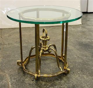 * A Brass Lantern Height 15 1/4 x diameter 18 inches.