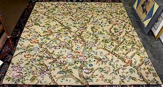 A Large Needlepoint Tapestry 6 feet 4 inches x 5 feet 9 inches.