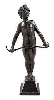 A Continental Bronze Figure. Height 21 inches.