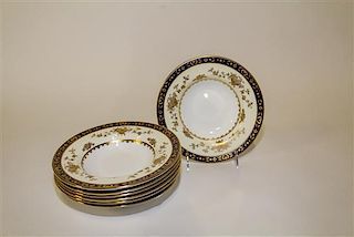 * A Set of Eight Minton Porcelain Bowls. Diameter 7 3/4 inches.