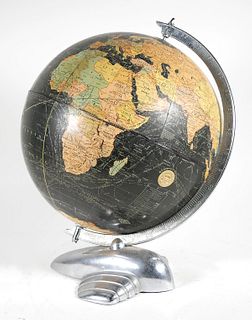 1930s Weber Costello Co. Terrestrial Globe