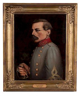 CSA General P.G.T. Beauregard, Oil on Canvas by Anga Celacey, New Orleans 