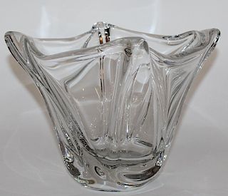 Daum France crystal vase