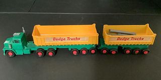 MATCHBOX LESNEY KING SIZE VEHICLE K-16 King Size Dodge Tractor & Double Tipper Trailers