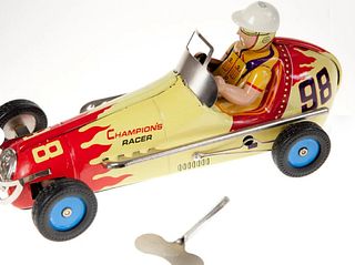Champions Racer 8  Wind-up Tin Toy with Key
