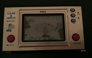 POPEYE NINTENDO GAME AND WATCH WORKS! WITH ORIG BOX AND MANUAL