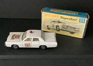 MATCHBOX LESNEY SUPERFAST #55  POLICE CAR WITH BOX