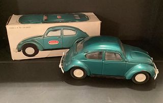 Tonka Volkswagen VW Beetle Bug teal green with original box 1960