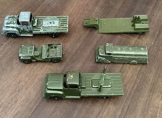Tootsietoy long army vehicles with makers mark