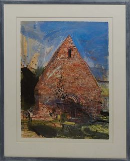 David Tress (British, 1955-), "Early Irish (St. Flannan's Oratory Killaloe)," c. 2000, watercolor on paper, signed and dated lower right, titled and s