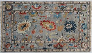 Turkish Angora Oushak Carpet, 3' x 5' 1.
