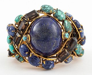 Iradj Moini Lapis & Turquoise Cuff Bracelet