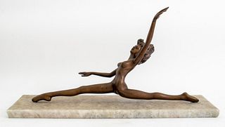 Victor Salmones The Splits Bronze Sculpture